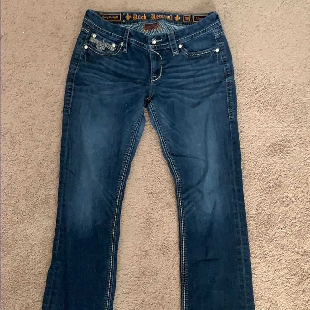 Blue jeans. Straight cut